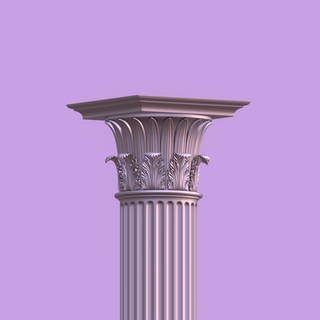 column capital temple wind ornament greek architexture 3d print model - Mito3D