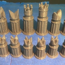 column chess set 2 game 3d print model - Mito3D