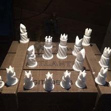 column chess set game 3d print model - Mito3D