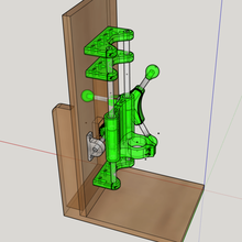 column drill tool house press hobbies workshop machine tools 3d print model - Mito3D
