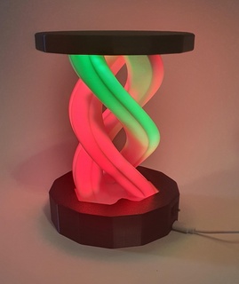 column lamp poligon led strip table esp8266 poligone pillars 3d print model - Mito3D