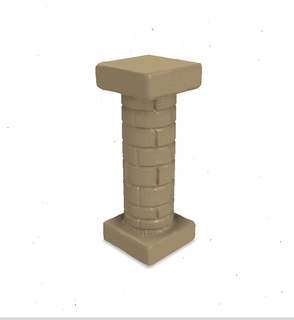 columna 2 print3d modelos castillos fortalezas medieval fantasía juegosdemesa escenografia decoración rústico histórico 3d print model - Mito3D