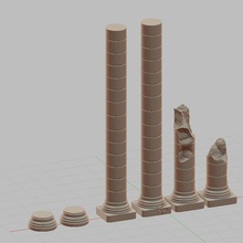 columns 2 3d print model - Mito3D