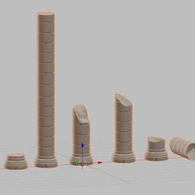 columns 3d print model - Mito3D