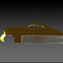 comb-car various hair comb car 3d print model - Mito3D