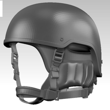 combate capacete 3d print model - Mito3D
