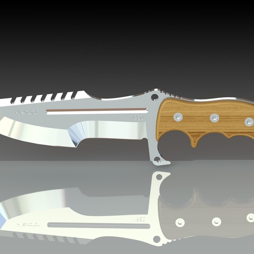 combat knife various 3D print model - Mito3D
