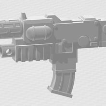 combi melta guns game 40k 3d print model - Mito3D