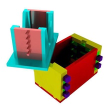 combinación de rompecabezas la caja juego teaser cerebro cuadro puzzle 3d print model - Mito3D