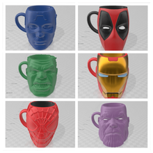 combo cup glass matt home stan lee marvelstudios comics avengers marvel deadpool captain america spiderman thanos ironman hulk 3d print model - Mito3D