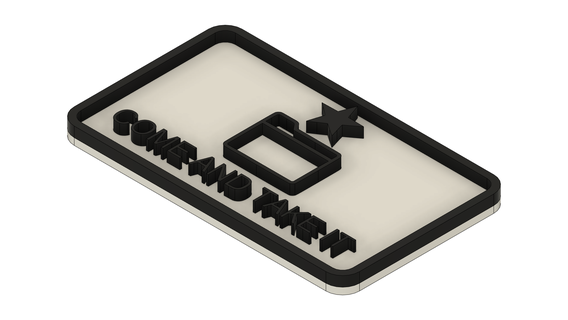 come take patch 3d print model - Mito3D