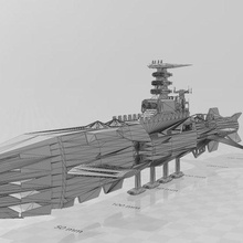 comet empire battleship game vehicles 3d print model - Mito3D