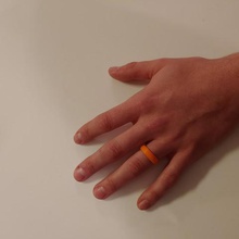 comfort fit banda di nozze moda uomo uomini tpu flessibile sostituzione sposare matrimonio a che liscio la dimensione anello 3d print model - Mito3D