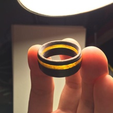 komfortable ring 2 Farben Schmuck Ringe 3d print model - Mito3D
