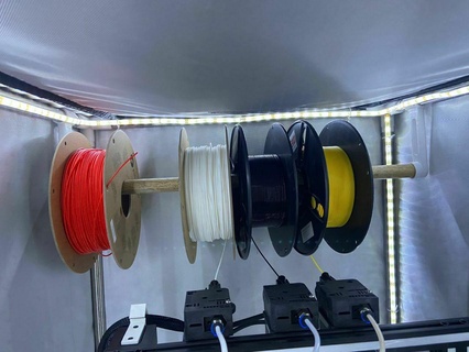 crecer caja filamento carrete soporte apoyo bobina 3d print model - Mito3D