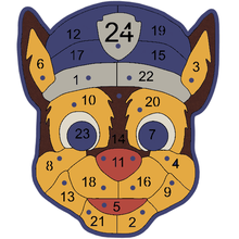 comico cane calendario dell 39 avvento gadget zampa pattuglia inseguire cartone animato marshall roccioso zuma macerie Skye rchen 3d print model - Mito3D