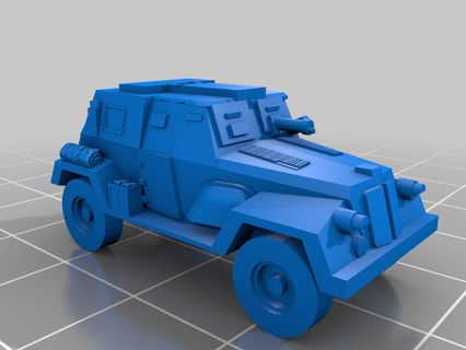 Befehl humber Eisen gepanzert Wagen Großbritannien sgm 3d Drucken 3d print model - Mito3D