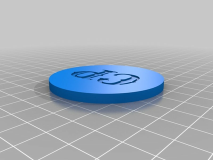 command point token 40k customized coins badges 3d print model - Mito3D
