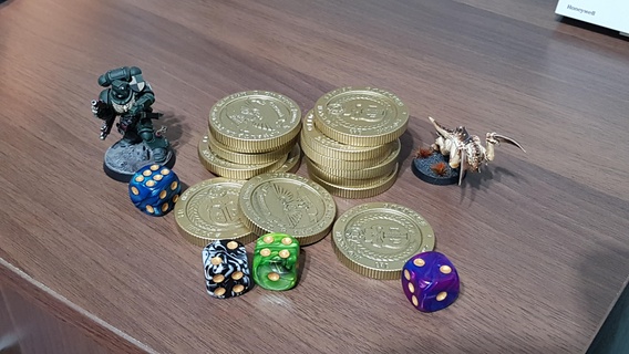command point token coin Game 40 war hammer tokens tracker stl 10th game imperial wh40k 3d print model - Mito3D