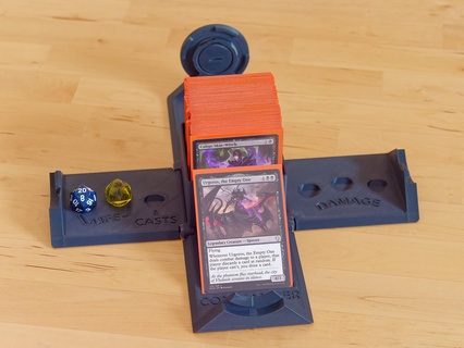 commander cube deck box Game m:tg magic pokemon ccg gathering 3d print model - Mito3D
