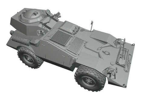 commando scout one meter turret w gun 2x7 62mm Game vehicle tank armored cadillac 1/72 1/48 1/35 3d print 3d print model - Mito3D