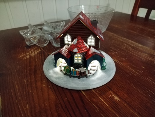 comercial licencia my luz diseños hogar casa noche ligero pesadilla navidad led víspera santos decoración doguillo horro 3d print model - Mito3D
