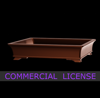 commercial use-bonsai pot design 004 license bonsai vase plant tree japanese indoor gardening succulent chinese home cor 3d print model - Mito3D