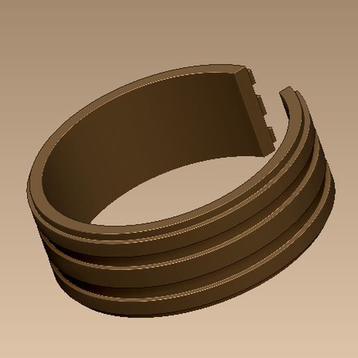 comprometimento anel joalheria simples argolas Projeto personalizadas 3D print model - Mito3D