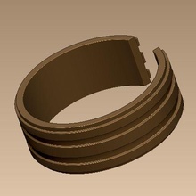 comprometimento anel joalheria simples argolas Projeto personalizadas 3d print model - Mito3D