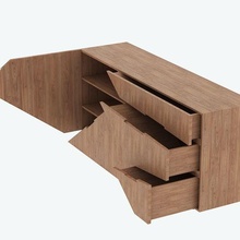 cómoda 1002 3d modelo arquitectura mueble madera habitación asiento interior bosque mesa 3dsmax autocad sketchup rinoceronte arquitectónico decoración silla naturaleza 3d print model - Mito3D