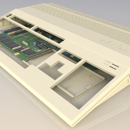 Kommodore Amiga 500 Fall Mantel 3d drucken Modell a500 Brotkasten retro Jahrgang Computer 3D print model - Mito3D