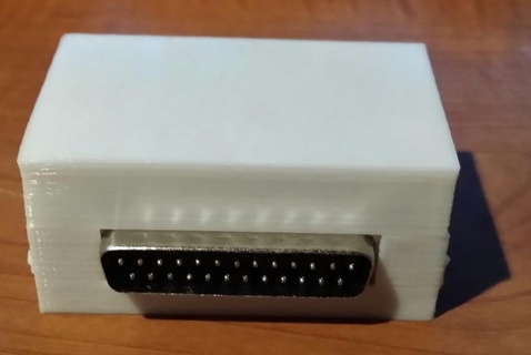 commodore xem1541 case 1541 c128 c64 commodore lpt printer port computer  3d print model - Mito3D