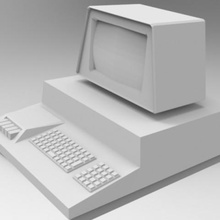 commodorepet art ordinateur portable 3d print model - Mito3D