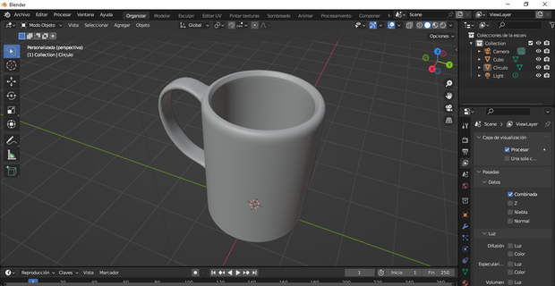 common cup mug 3d print model - Mito3D