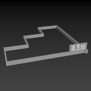 commun 5e sorts zone mètre cône vérificateur table ttrpg métrique 3d print model - Mito3D