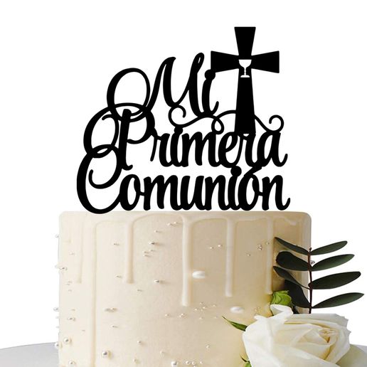 communion topper 3D print model - Mito3D