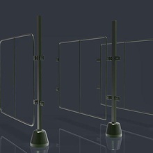 commuter railway tram fence gadget construction toy poly art deco metal train web 3d print model - Mito3D