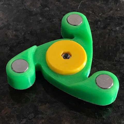 compacto de cerámica tungsteno fidget spinner juego juguete 3D print model - Mito3D