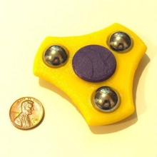 kompakte fidget spinner Spiel 123d design 3d print model - Mito3D