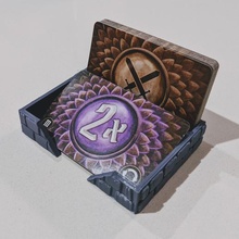 compact gloomhaven attack modifier tray various boardgame holder card cards frosthaven 3d print model - Mito3D