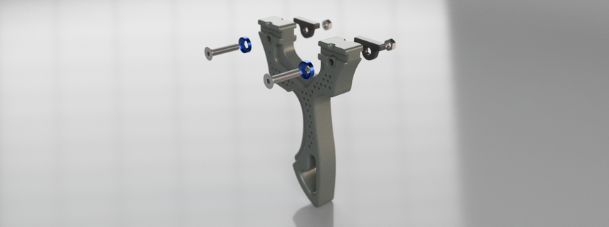 compact slingshot torque-style slingshot catapult torque  3d print model - Mito3D