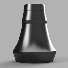 compact stomvi based trumpet mute custom straight 3d print model - Mito3D