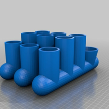 compatto vege fiore tubi personalizzato pranzo_cucina 3d print model - Mito3D
