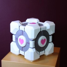 companion cube box portal 2 3d print model - Mito3D