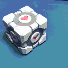 companion cube dice tower game portal night toy gift valentine decor 3d print model - Mito3D
