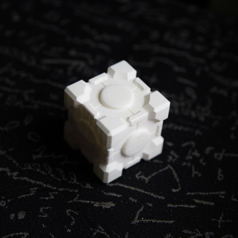 companion cube portale gioco 3D print model - Mito3D