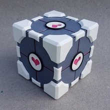 companion cube gioco da tavolo i dadi box portale portal2 portale-2 3d print model - Mito3D