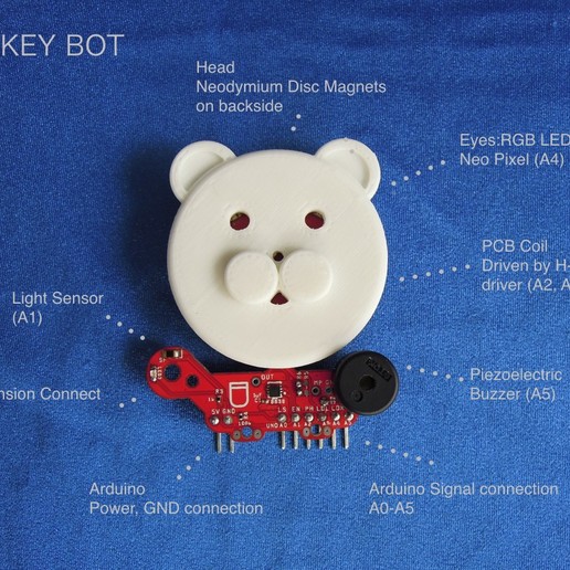 companion robot arduino gadget robotics small 3D print model - Mito3D