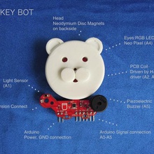 companheiro robô com arduino gadget robótica pequena 3d print model - Mito3D