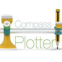 compass - plotter art drawing tools 3d print model - Mito3D